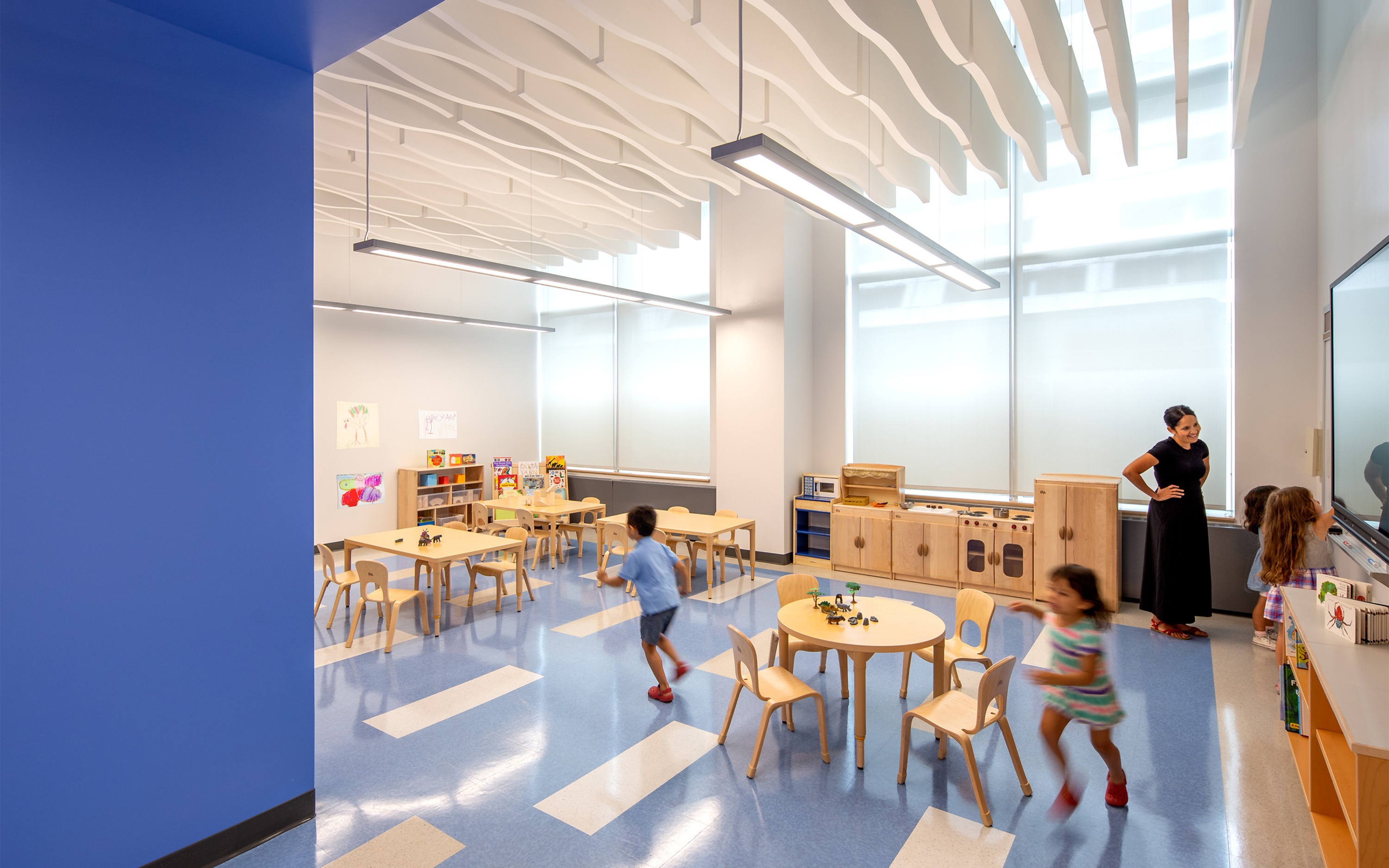 Pre-K Center at The Max 2 Pre-K students in the purple classroom