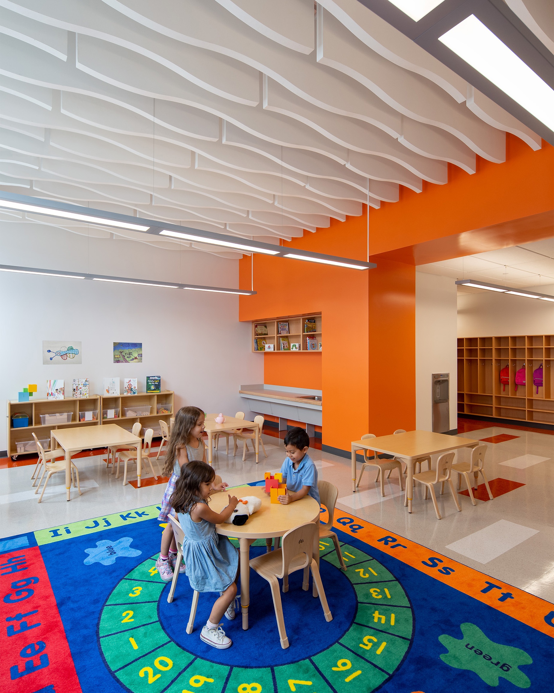 Pre-K Center at The Max 3 Pre-K students in the orange classroom