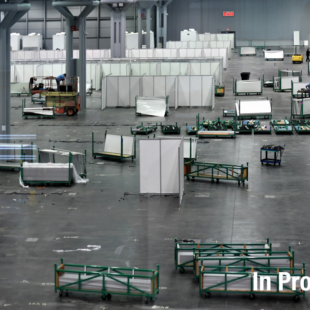 Javits Center Medical Station & Temporary Field Hospital in progress
