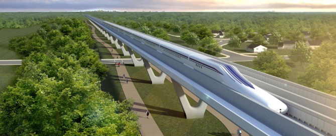 Northeast Maglev rendering