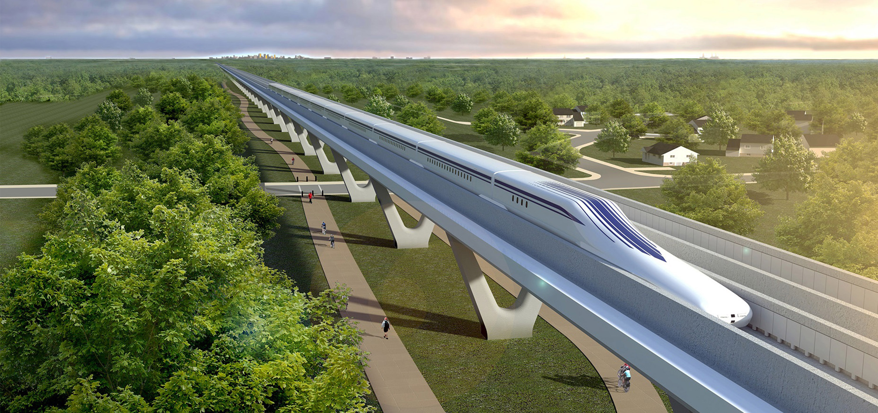 Northeast Maglev rendering
