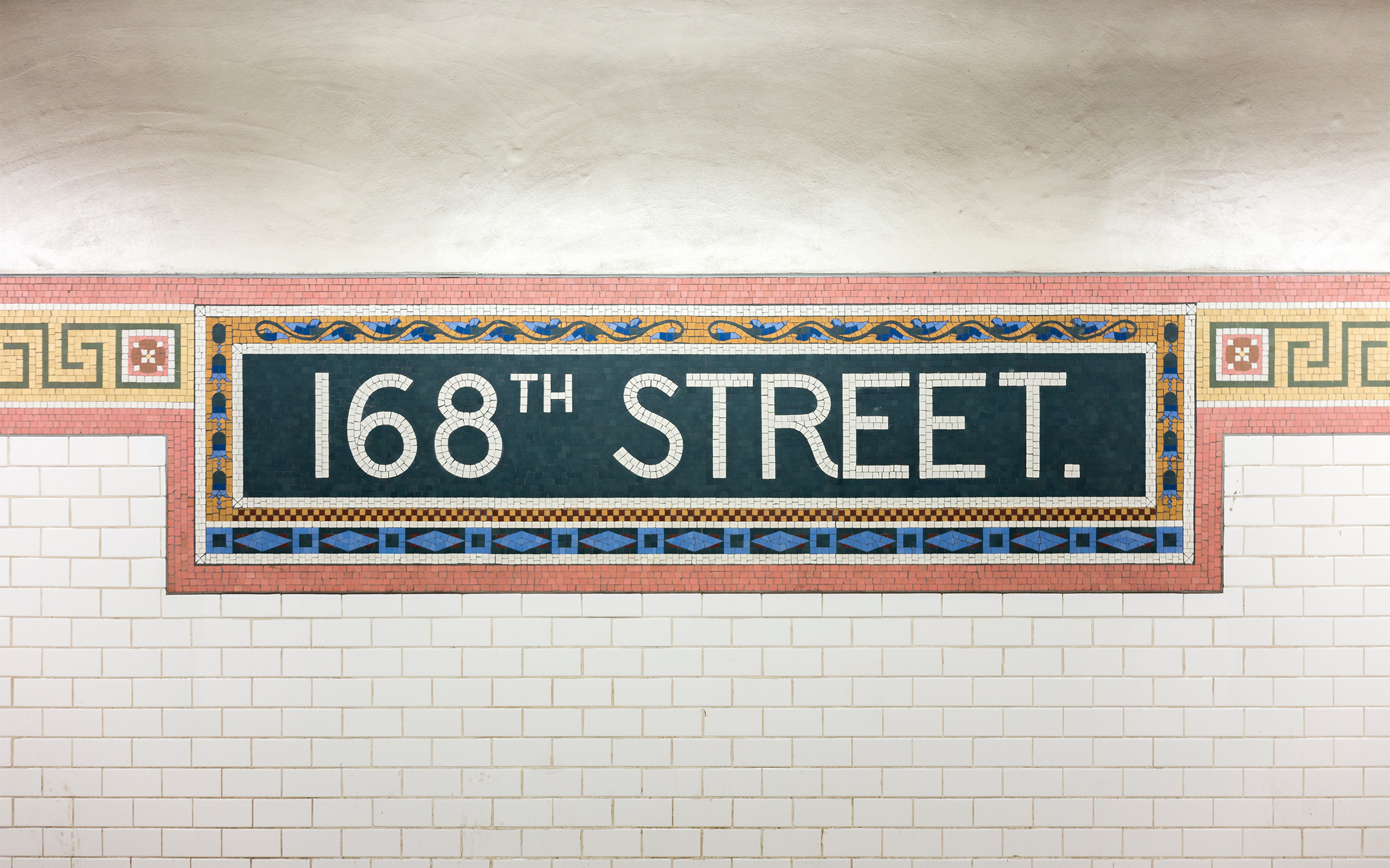 168th & 181st Street Stations Restoration 3 168th Street subway mosaic tile