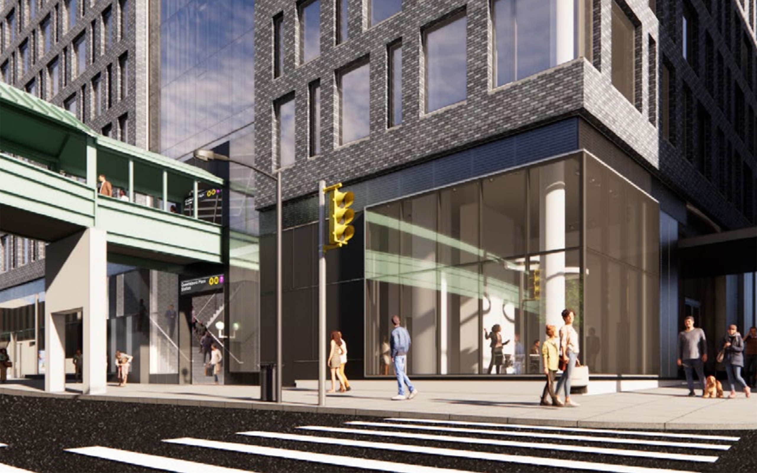 rendering of queensboro plaza north entrance