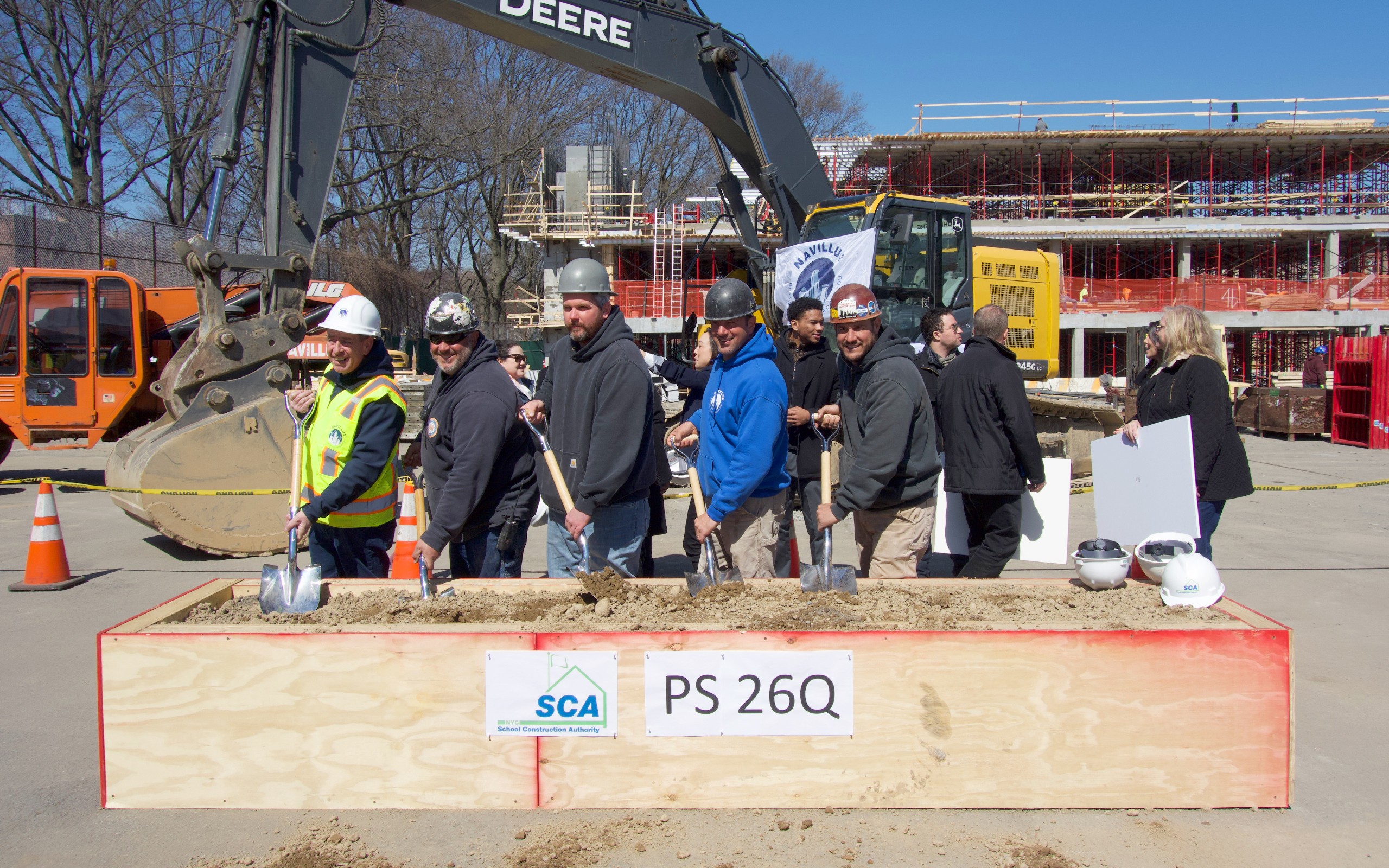 Navillus Contracting at PS 26Q groundbreaking