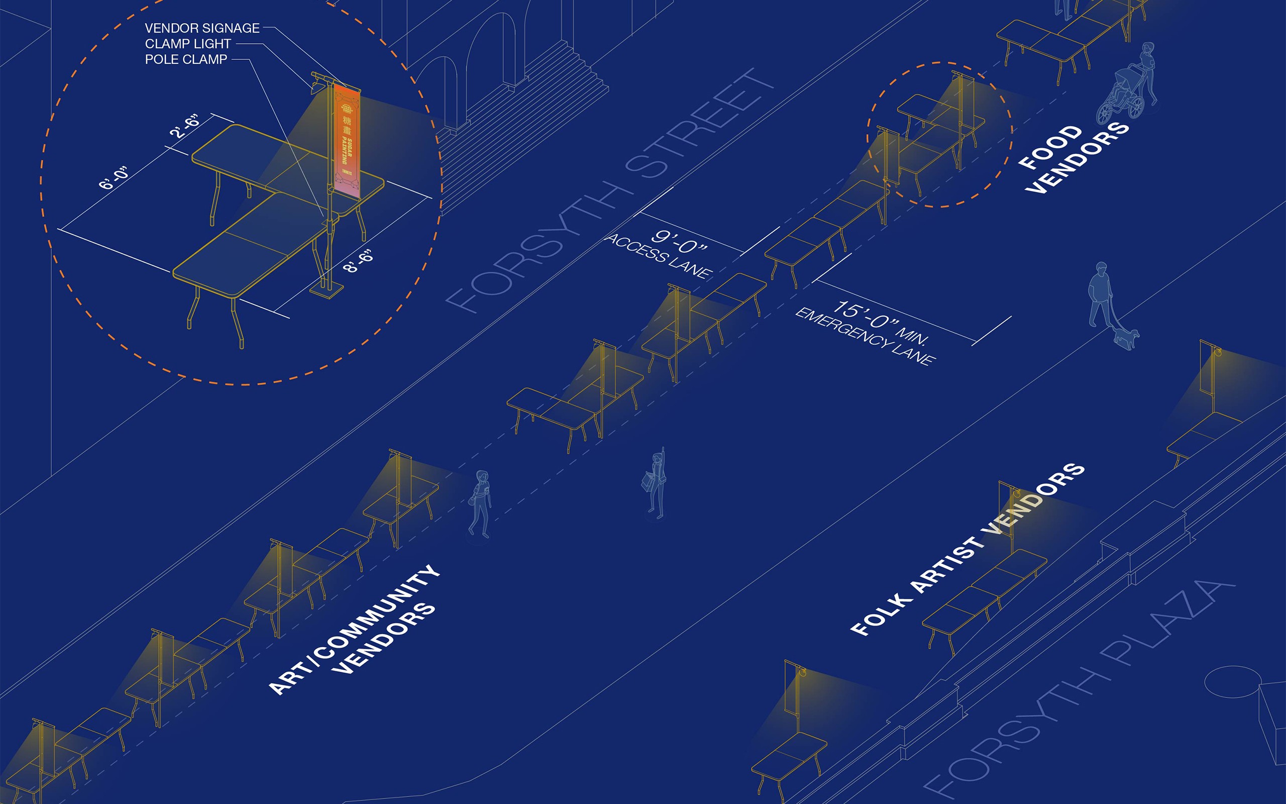 Chinatown Night Market diagram