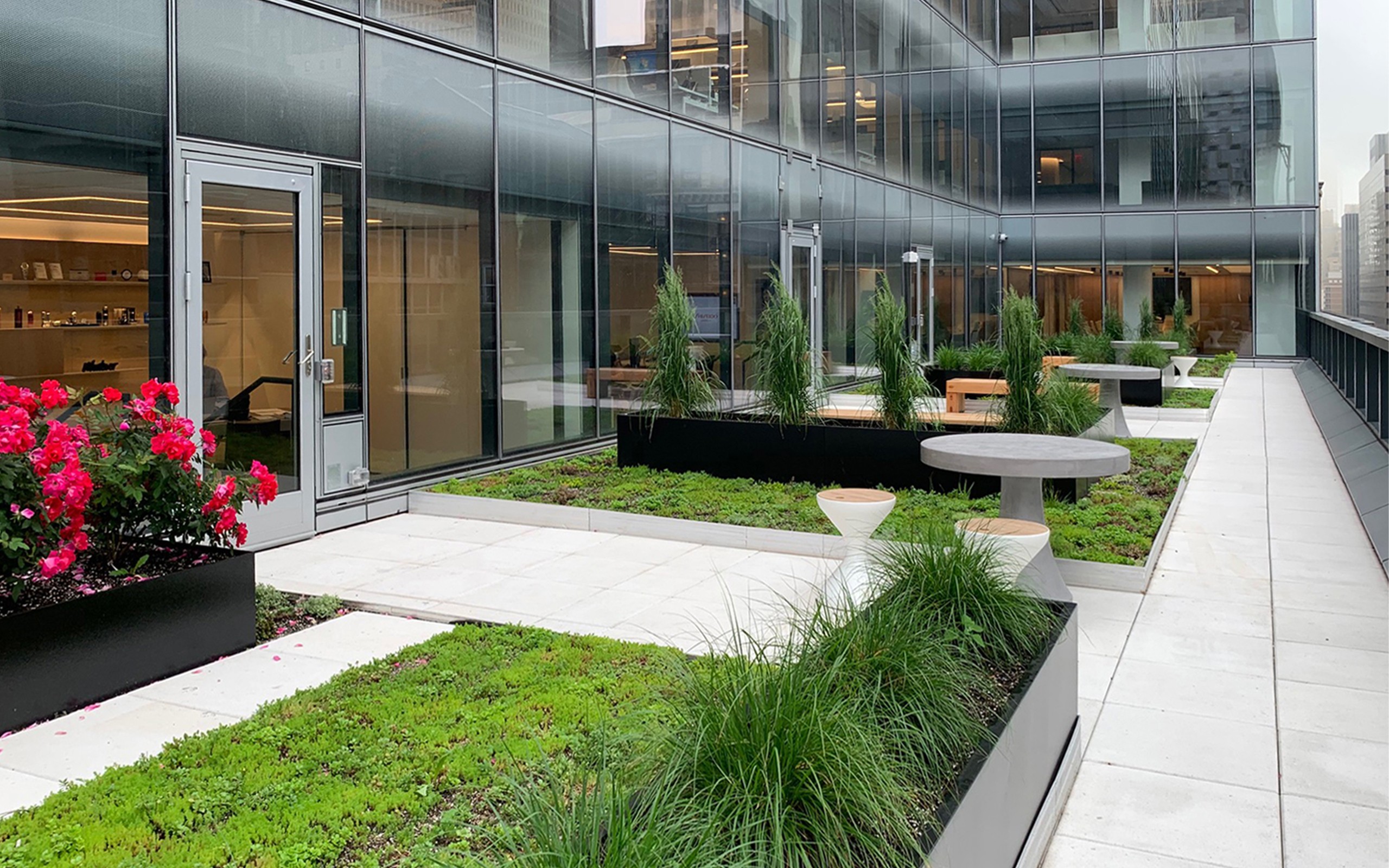 Landscape design of Shiseido office terrace