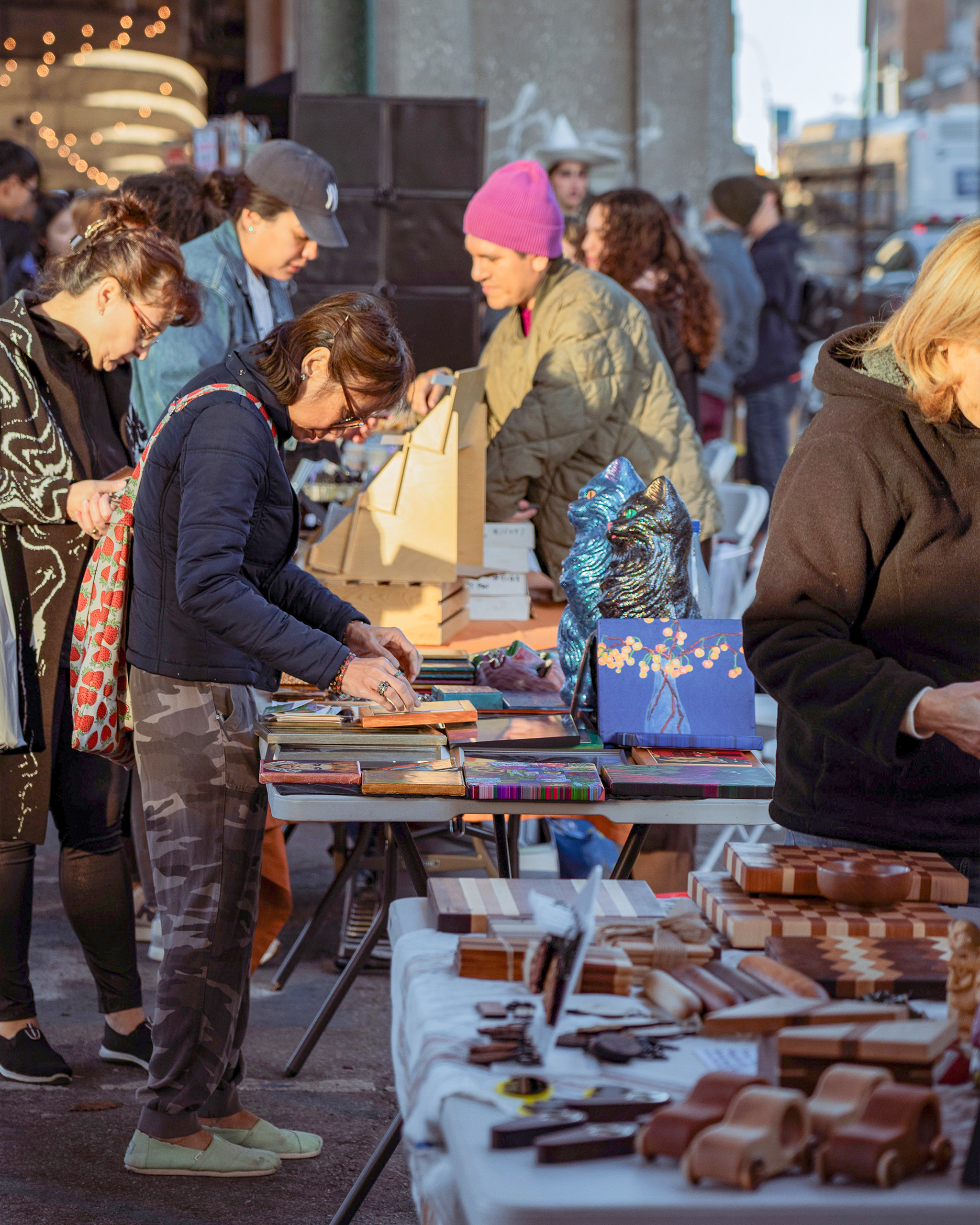 Sunnyside Public Realm Vision Plan - Night Market at Lowery Plaza